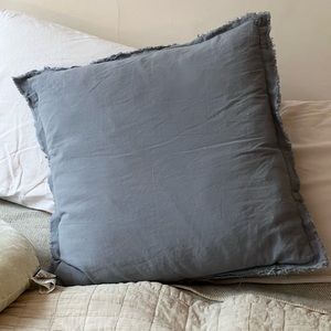 Large linen cotton pillow